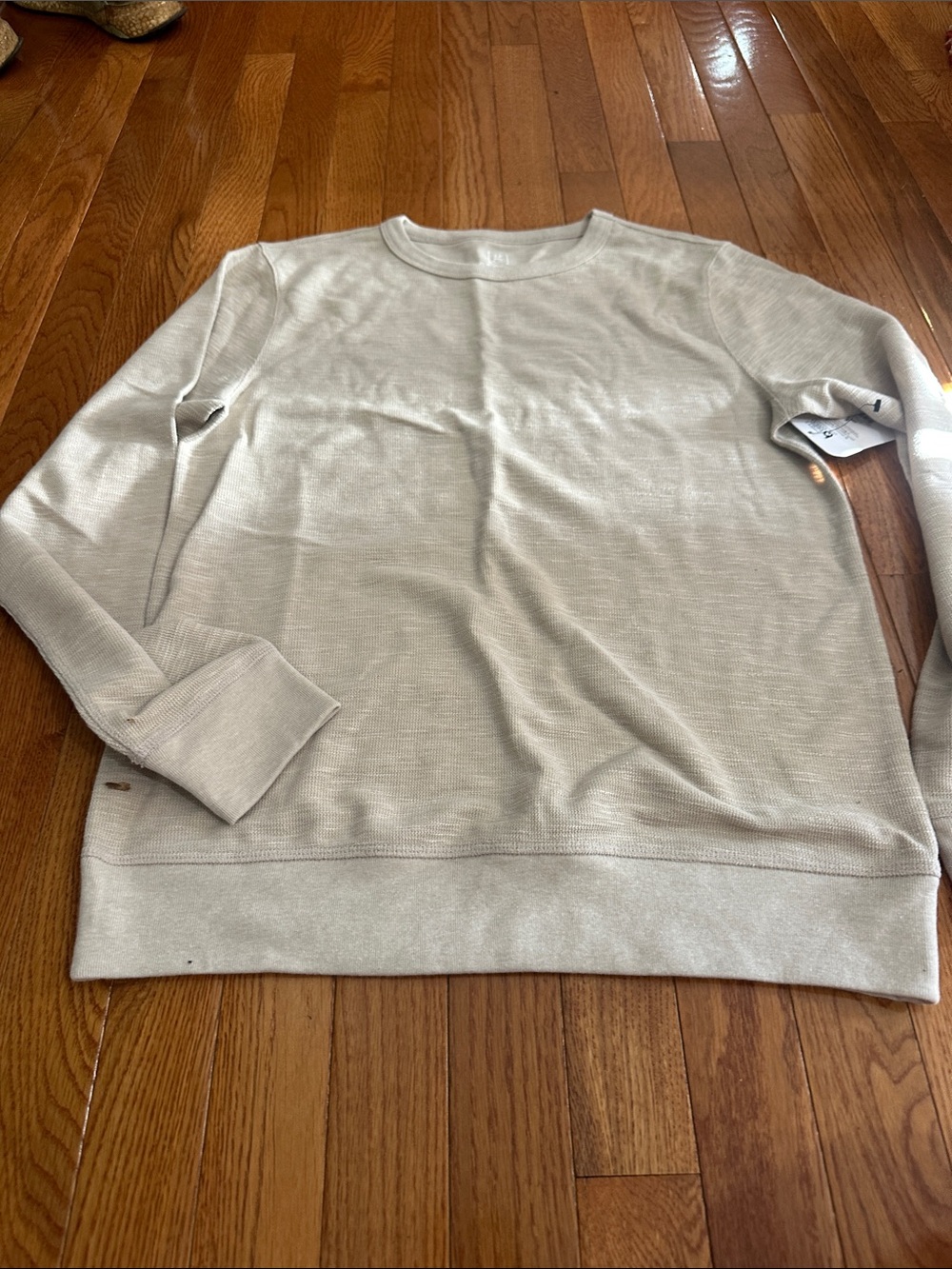 George Men's Crewneck Sweater in Light Taupe